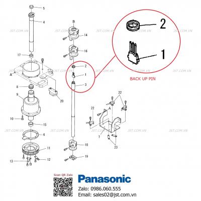 BACK UP PIN - COVER NUT FOR RADIAL